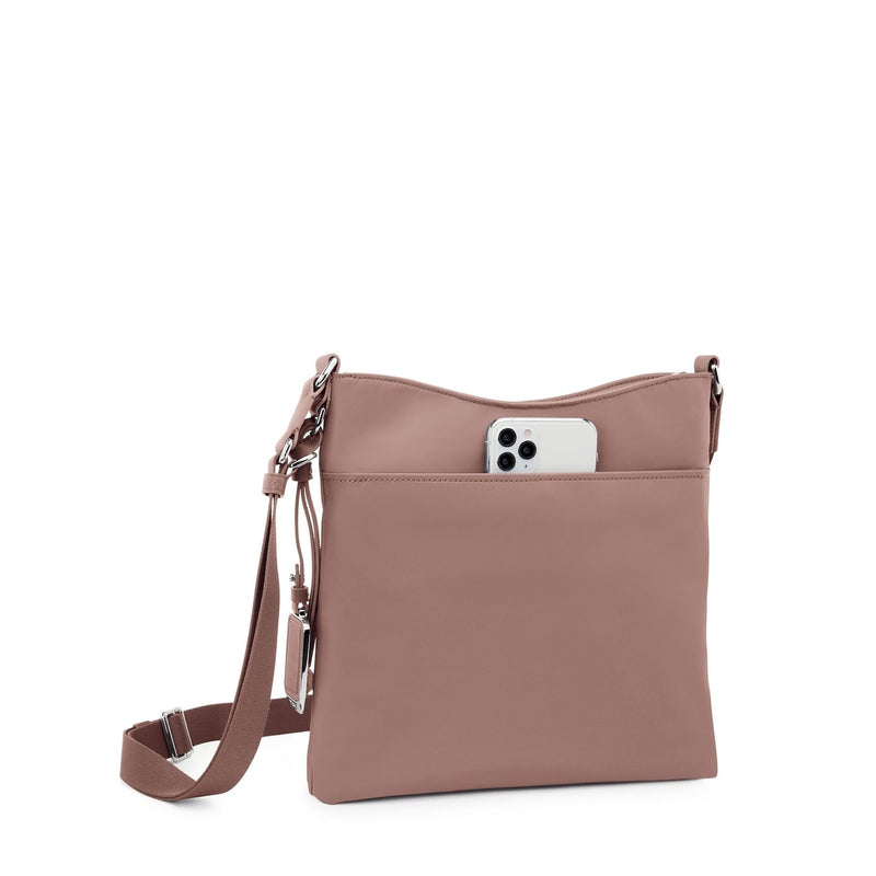 back of light mauve TUMI Voyageur Tyler Crossbody