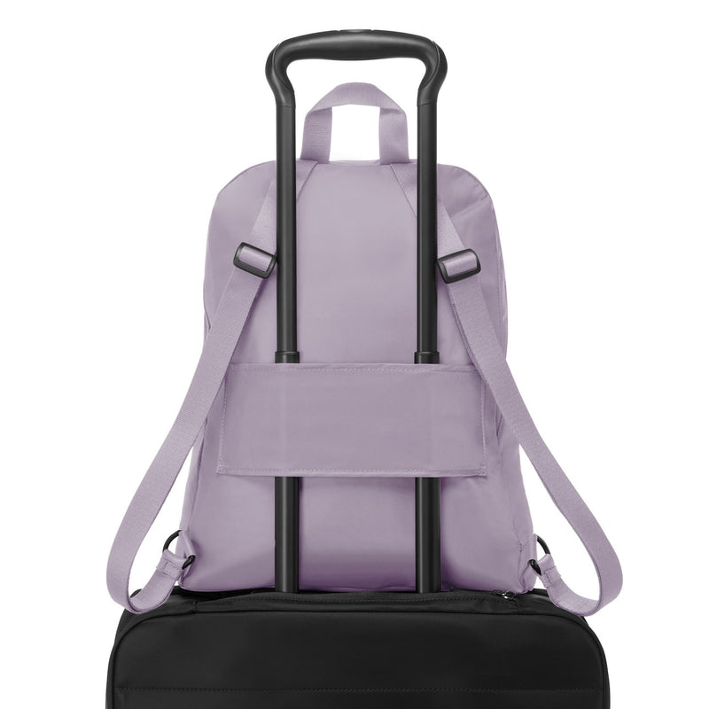 pass-through sleeve of lavender TUMI Voyageur Just in Case Backpack