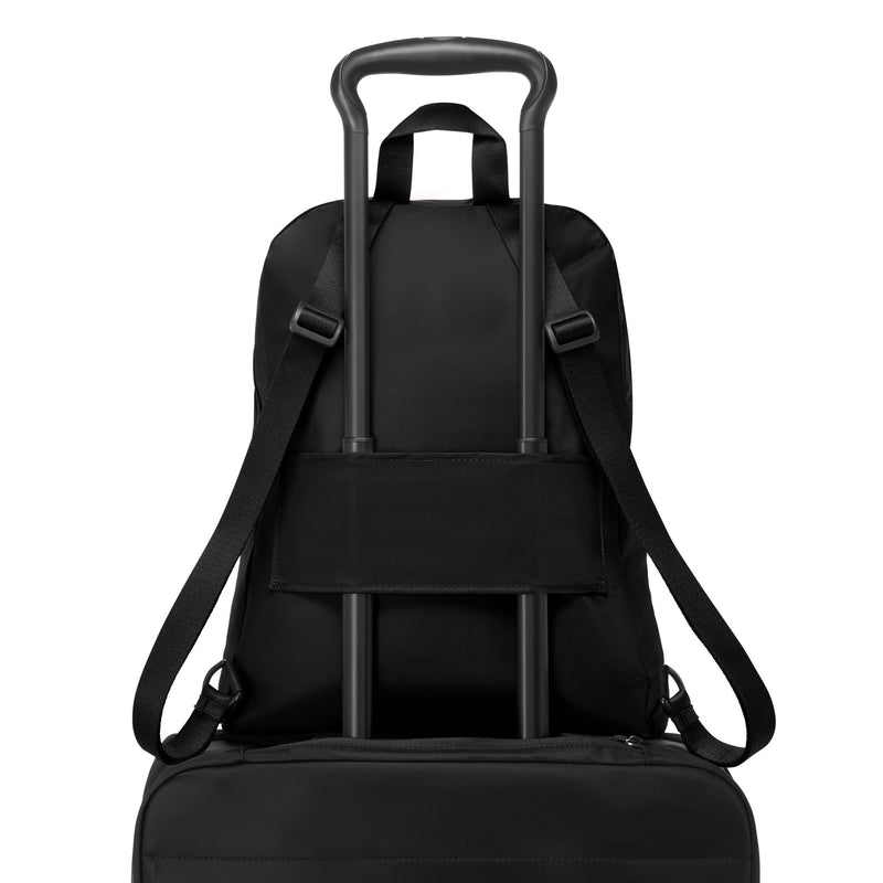 back of black/gold TUMI Voyageur Just In Case Backpack