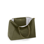 inside of olive TUMI Voyageur Just in Case Tote