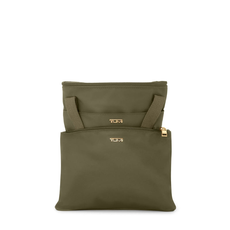 folded olive TUMI Voyageur Just in Case Tote