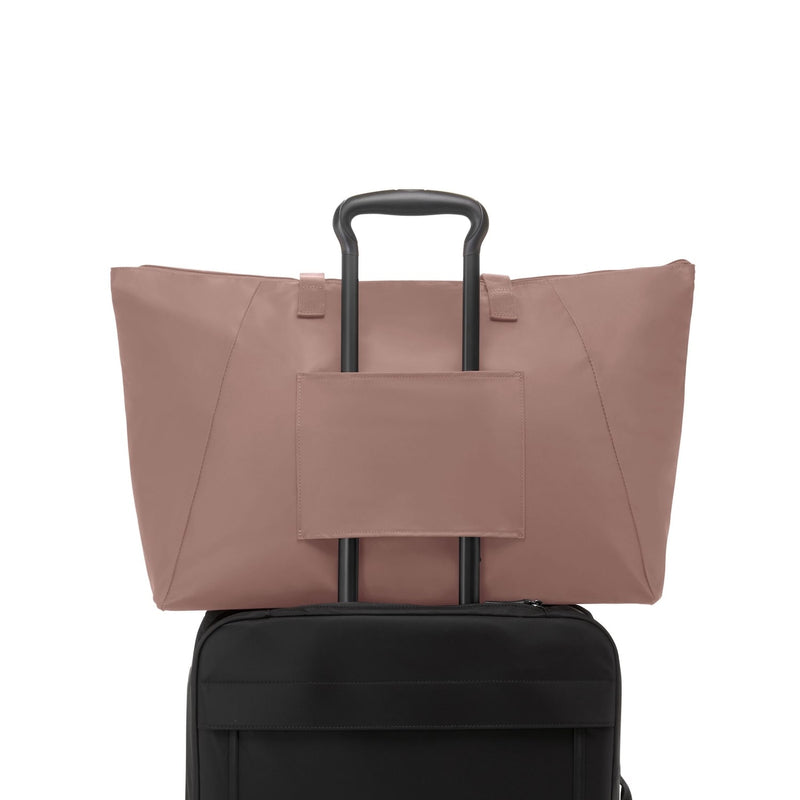 back of light mauve TUMI Voyageur Just In Case Tote
