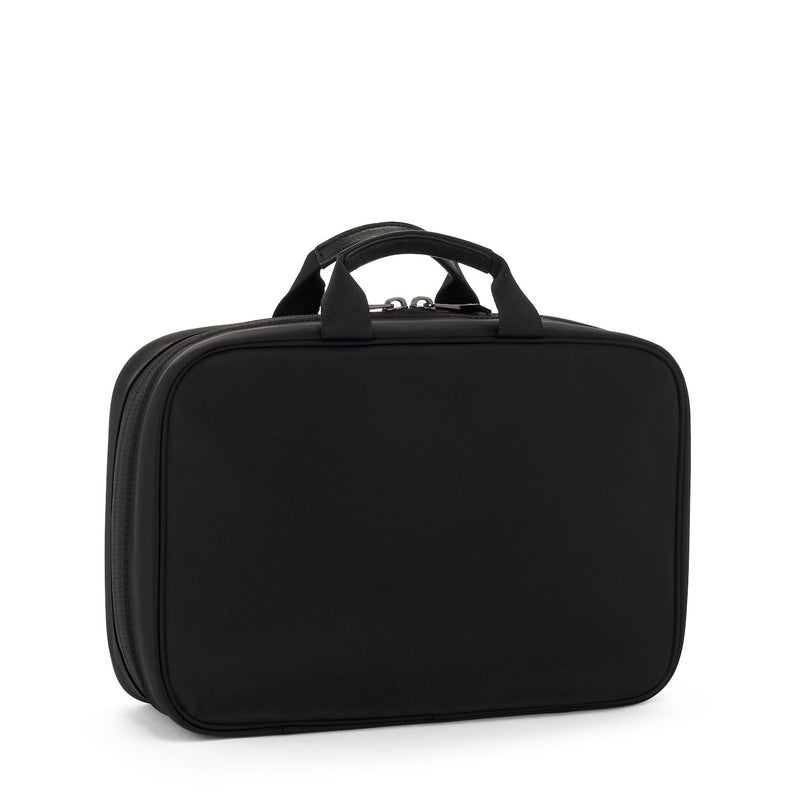 back of black/gunmetal TUMI Voyageur Madeline Cosmetic