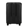 Black Samsonite suitcase on a white background