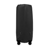 Black Samsonite suitcase on a white background