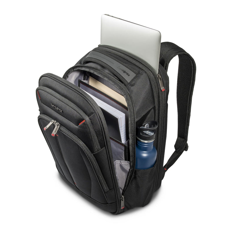 inside of black Samsonite Xenon 4.0 Large Expandable backpack