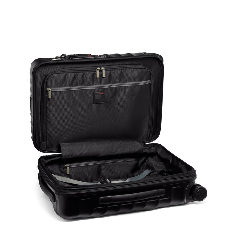 inside of black texture 19 Degree International Expandable Carry-On