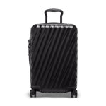 front of black texture 19 Degree International Expandable Carry-On