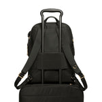 back of black/gold TUMI Voyageur Montana Backpack