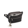 inside of black/gunmetal TUMI Voyageur Sedona Crossbody/Sling