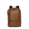 front of cognac TUMI Harrison Bradner Backpack Leather