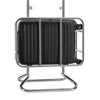 Black Samsonite suitcase in carry-on cage