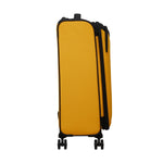 side of black/yellow American Tourister Daring Dash Spinner Medium Expandable