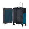 inside of black/blue American Tourister Daring Dash Spinner Medium Expandable
