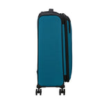 side of black/blue American Tourister Daring Dash Spinner Medium Expandable