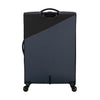 back of black/grey American Tourister Daring Dash spinner large expandable