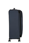 side of black/grey American Tourister Daring Dash spinner large expandable