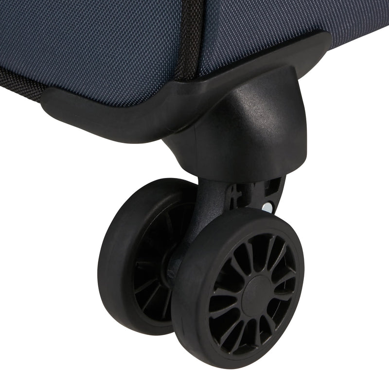 wheels of black/grey American Tourister Daring Dash spinner large expandable
