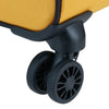wheels of black/yellow American Tourister Daring Dash spinner large expandable