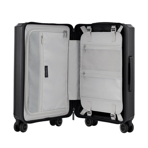 inside of black Samsonite Evoa Z Spinner Carry-On