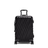 front of black texture TUMI 19 Degree Frame International 4 Wheel Carry-On