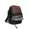 front pocket of oxblood TUMI Bravo Search Backpack