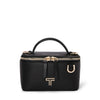 front of black/light gold TUMI Voyageur Lex Mini Train Case Crossbody