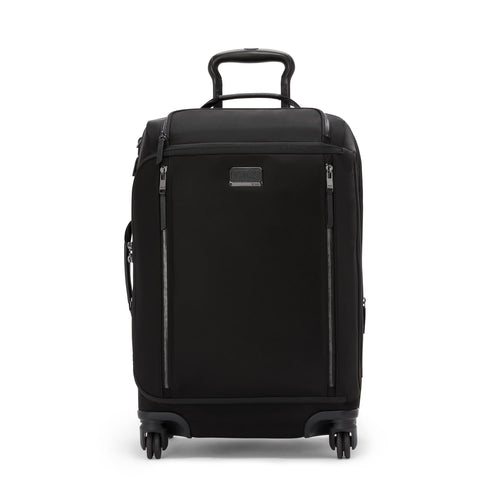 front of black/gunmetal TUMI Voyageur Leger International Expandable Carry-on