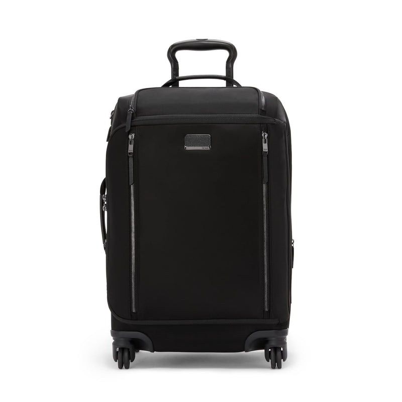 front of black/gunmetal TUMI Voyageur Leger International Expandable Carry-on