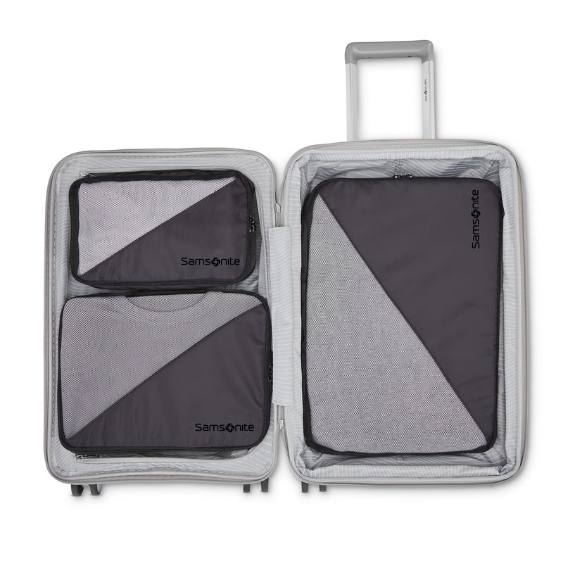 black Samsonite 3 pc compression packing cubes