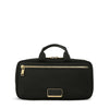 front of black/gold TUMI Voyageur Small Madeline Cosmetic