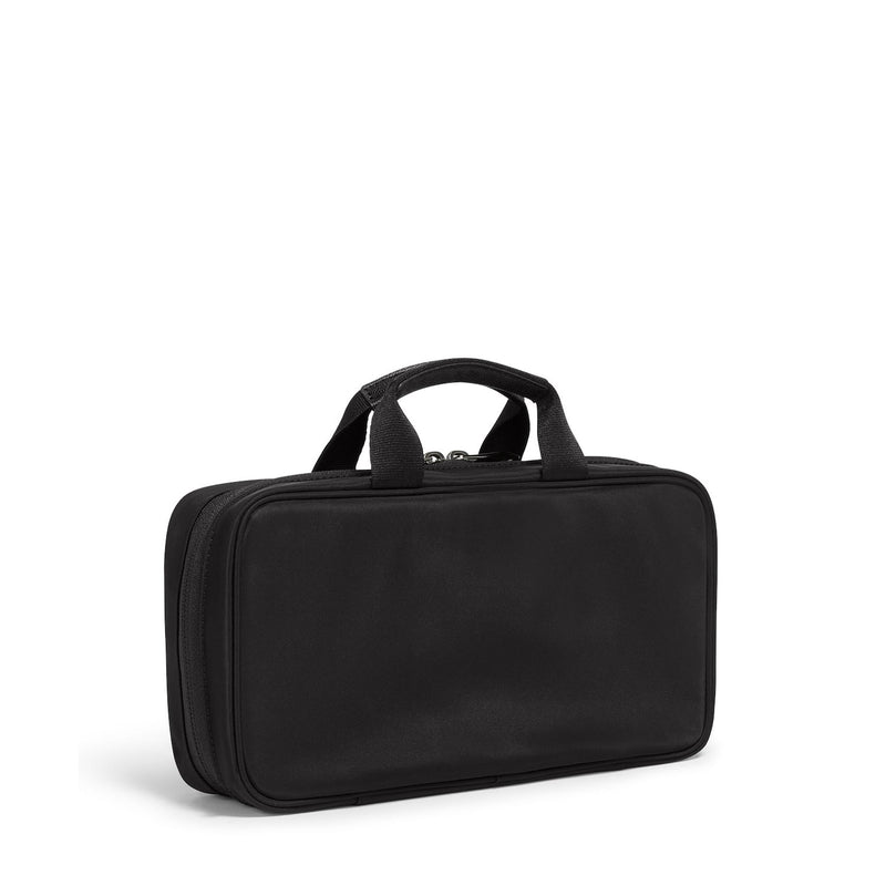 back of black/gunmetal TUMI Voyageur Small Madeline Cosmetic