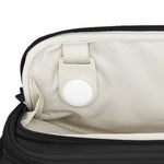 air tag holder of black Samsonite Silhouette 18 Spinner Carry-On