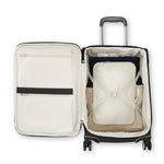 inside of black Samsonite Silhouette 18 Spinner Carry-On