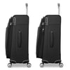 expanded black Samsonite Silhouette 18 spinner Medium Expandable