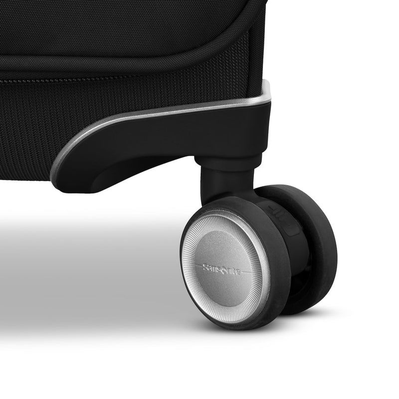 wheels of black Samsonite Silhouette 18 Spinner Large Expandable