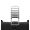 Black Samsonite suitcase on a white background