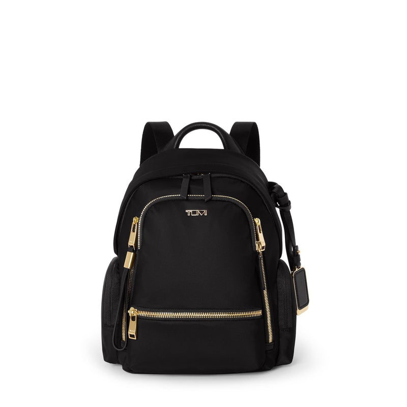 front of black/gold TUMI Voyageur Celina Small Backpack