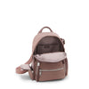 inside of light mauve TUMI Voyageur Celina Small Backpack