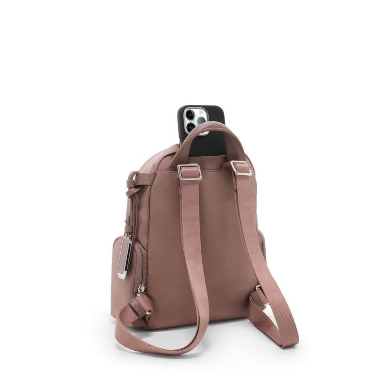 back of light mauve TUMI Voyageur Celina Small Backpack