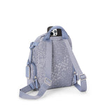 back of denim blue TUMI Voyageur Celina Small Backpack