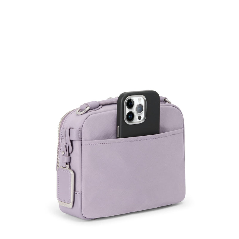 back of lavender TUMI Voyageur Teghan Crossbody