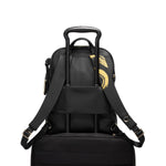 pass-through sleeve of gold brush stroke TUMI Voyageur Halsey Backpack