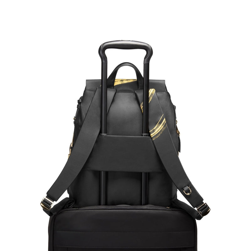 back of gold brush stroke TUMI Voyageur Ramsay Backpack