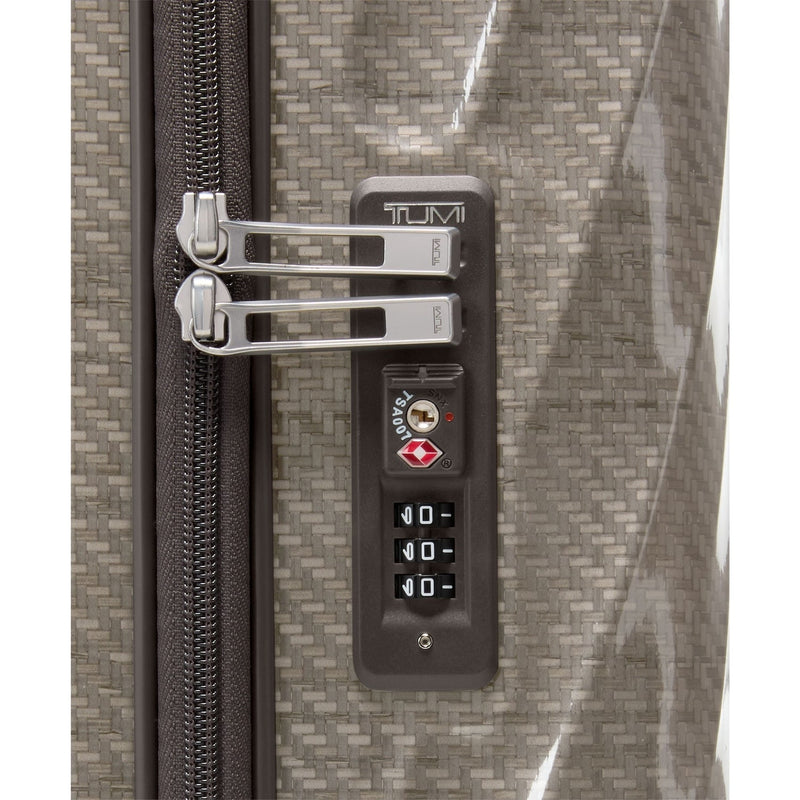 TSA lock of titanium grey TUMI 19 Degree Lite Continental Carry-on