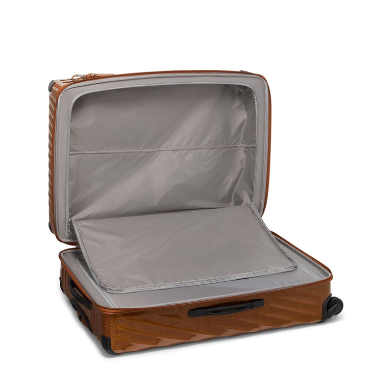 inside of amber TUMI 19 Degree Lite Extended Trip Packing Case