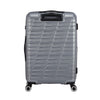 back of silver American Tourister Surftime Spinner Carry-On