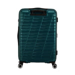 back of metallic teal American Tourister Surftime Spinner Carry-On