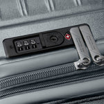 TSA locks of silver American Tourister Surftime Spinner Large Expandable