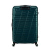back of metallic blue American Tourister Surftime Spinner Large Expandable